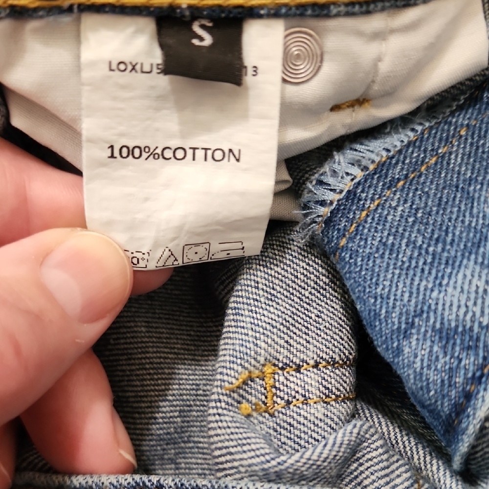 Baggy Barrel Blue Women's Denim Overalls - Picture 5 of 7